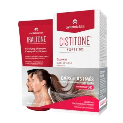 Iraltone Shampoo Fortificante 200ml + Cistitone Forte BD 60 Cápsulas